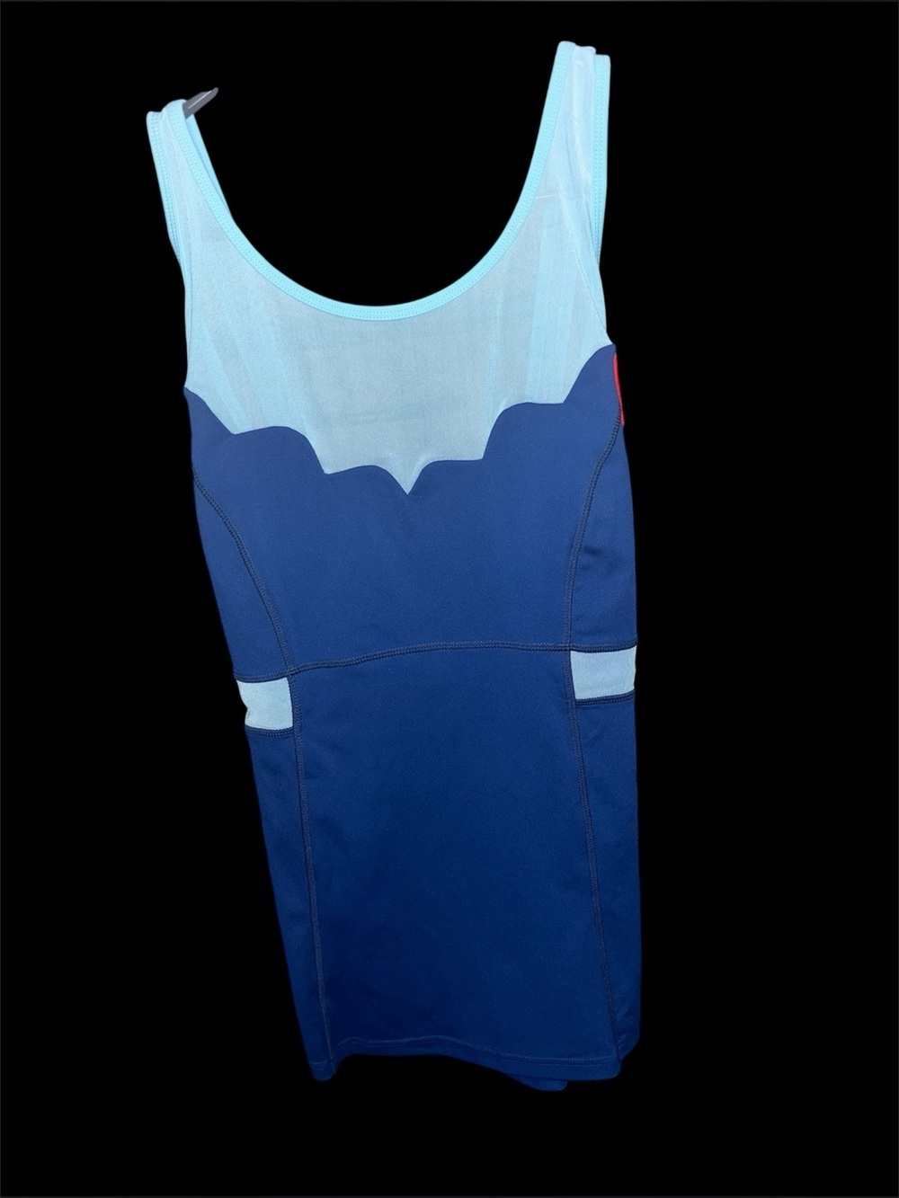 CROWNED ATHLETICS NWOT XXL Blue Mermaid Women’s Blue Contrast Tank Top - Picture 2 of 6